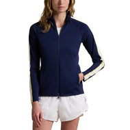 RLX Ralph Lauren Women's Power Stretch Mockneck Zip Jacket - Refined Navy Multi