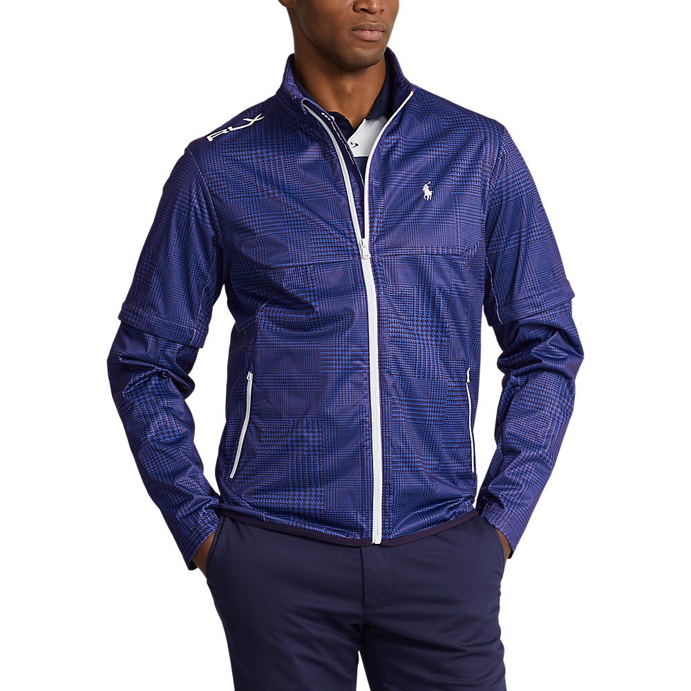 RLX Ralph Lauren Stratus Plaid Water-Repellent Full Zip Golf Jacket -