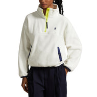 RLX Ralph Lauren Women's Fleece Half-Zip Pullover - Cream Multi