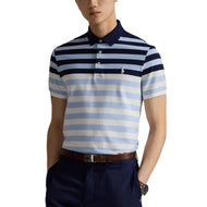 RLX Ralph Lauren Performance Pique Golf Polo Shirt - Office Blue Multi