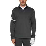 J.Lindeberg Heath Strike Golf Mid -Layer - Asphalt/Black Melange