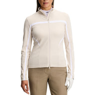 J.Lindeberg Women's Janice Full Zip Golf Mid-Layer - Moonbeam