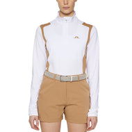 J.Lindeberg Women's Mae Quarter Zip Golf Mid-Layer - White