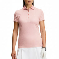 Kaos Polo Golf Cetak Teknologi Tur Wanita J.Lindeberg - Bridge Stock Rose