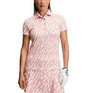 Kaos Polo Golf Cetak Teknologi Tur Wanita J.Lindeberg - Oak Flamingo