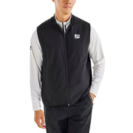 Jaket Golf Panel Ribbed Prestasi Malbon - Hitam