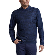 Pullover Leher Kru Golf Elite Peter Millar Bond - Biru Laut