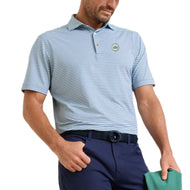 Peter Millar Owens Performance Jersey Golf Polo Shirt - Sport Marinblå