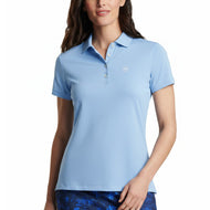 Peter Millar Performance Regangan Jersey Golf Shirt - Cottage Blue