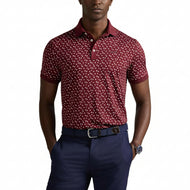 RLX RALPH LAUREN PRINTED CREATED LIGHTIGHT AIRFLOW GOLF POLO SHART - RICH RUBY DICE GAME