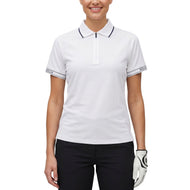 Kaos Polo Golf Rib Wanita Rohnisch - Putih