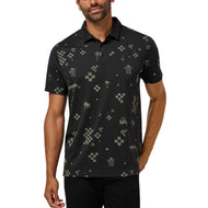 Travis Mathew Beverage Cart 골프 폴로 셔츠 - 블랙