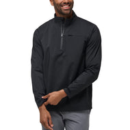 Travis Mathew On Course Waterproof Golf Zip Pullover - Black