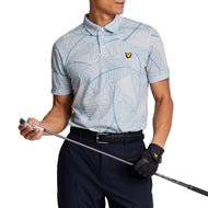 Lyle & Scott Floral Polo Golf Shirt - Pebbel