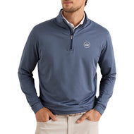 Peter Millar Perth Mélange Performance Quarter-Zip - Navy