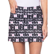 Golftini Women's Sisterhood 17.5 "Golf Skort - Black Print