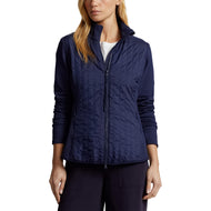 RLX Ralph Lauren Women's Cool Wool Hybrid Performance Full-Zip Jacket - French Navy