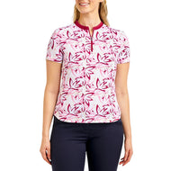Nivo Dam Lynda Mock Neck Golftröja - Rose/Navy