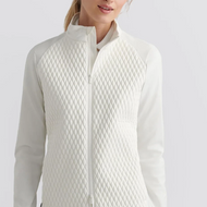 Peter Millar Women's Merge Hybrid Golf Jacket - White