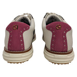 Cole Haan dam Øriginal Grand Saddle golfskor – elfenben/djup oliv/vit/rosa