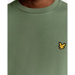 Lyle & Scott Lightweight Fly Fleece Golf Crew Leher - Cactus Green