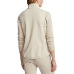RLX Ralph Lauren Lauren Tech Terry Full Zip Golf Vest - Sand Heather/Hatteras Blue