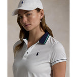 RLX Ralph Lauren Dam Tour Pique Golf Polo Shirt - Keramik Vit