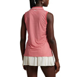 RLX Ralph Lauren Lauren Cetak Airflow Tanpa Lengan Kemeja Polo - Bintang Musim Panas Red Sky Summer