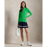 RLX Ralph Lauren Wanita Jersey UV Quarter Zip Golf Pullover - Tiller Green