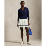 RLX Ralph Lauren Cotton Blend V -Neck Golf Jumper - Angkatan Laut Refined