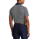 RLX Ralph Lauren Tour Pique Stripe Polo Shirt - Multi Angkatan Laut Prancis