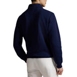 RLX Ralph Lauren Classic Fit Quilted Double -Skick Golf Pullover - Raffinerad marin