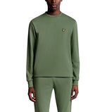 Lyle & Scott Lightweight Fly Fleece Golf Crew Leher - Cactus Green