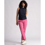 Kemeja Golf Polo Tanpa Lengan Andrea Lengan Wanita - Tentera Laut