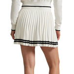 RLX RALPH LAUREN LAUREN WANITA SKIRT GOLF KNIT - WHITE SPLASH/POLO Hitam