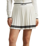 RLX RALPH LAUREN LAUREN WANITA SKIRT GOLF KNIT - WHITE SPLASH/POLO Hitam