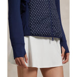 RLX RALPH LAUREN女子凉爽羊毛混合性能全拉链夹克 - 精制海军圆点