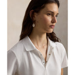 RLX Ralph Lauren Women's Tour Performance Golf Shirt - Keramik Putih