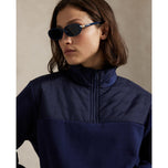 Rlx Ralph Lauren Women's Quilted Fleece Half Zip - Raffinerad marin
