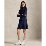 RLX Ralph Lauren Wanita Zip Interlock Pullover - Tentera Laut Diharapkan