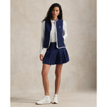 Rlx Ralph Lauren Lauren Tech Terry Golf Vest - Angkatan Laut/Keramik Putih