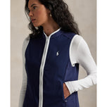 Rlx Ralph Lauren Lauren Tech Terry Golf Vest - Angkatan Laut/Keramik Putih