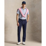 RLX Ralph Lauren 프린트 경량 에어플로우 골프 폴로 셔츠 - 가을 블루 Beekman Deco