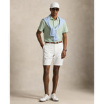 RLX Ralph Lauren Mencetak Baju Polo Golf Ringan Aliran Udara - Pedalaman Green Savannah Vine