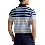 RLX Ralph Lauren Prestasi Pique Golf Polo Shirt - Office Blue Multi