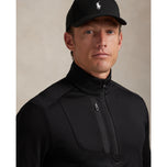 Rlx ralph lauren lux perf halv zip pullover - svart
