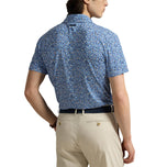 RLX Ralph Lauren bercetak Lightweight Airflow Golf Polo Shirt - Savanna Floral Refined Navy Multi