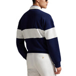 Rlx Ralph Lauren Classic Fit Double -Skick Crest Pullover - Raffinerad marin/keramisk vit