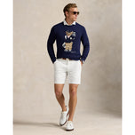 RLX Ralph Lauren Polo Bear Merino Coolmax Golf Pullover - Angkatan Laut Refined