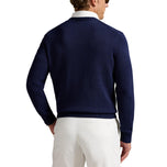 RLX Ralph Lauren Polo Bear Merino Coolmax Golf Pullover - Angkatan Laut Refined